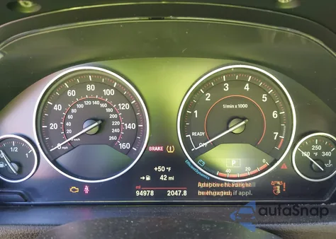 2015 BMW 335I xDrive из США, поврежденный, VIN WBA3B9C58FF589403